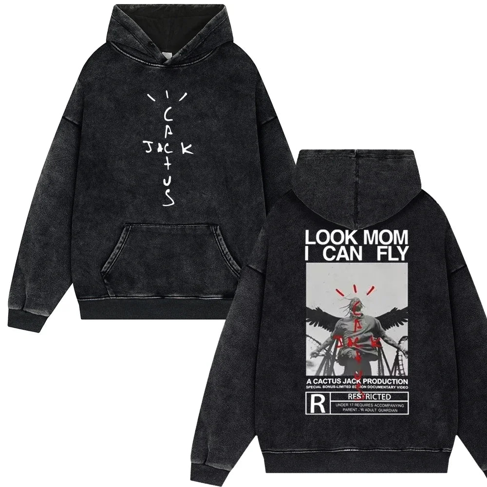 Look Mom I Can Fly Travis Scott Vintage Streetwear Unisex
