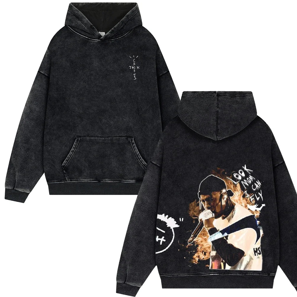 Look Mom I Can Fly Travis Scott Vintage Streetwear Unisex